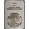 Image 1 : 1924 PEACE DOLLAR NGC MS62 WHITE