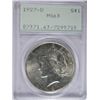 Image 1 : 1927-D PEACE DOLLAR PCGS MS63 RATTLER HOLDER