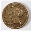 Image 1 : 1898-S $5 GOLD LIBERTY VF