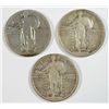 Image 1 : 1920S&24S  Standing Liberty quarters  VG/F-27s VG all original color est $85-$90