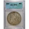 Image 1 : 1901 MORGAN DOLLAR ICG EF-AU 45 NICE