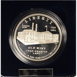 2006 SAN FRANCISCO OLD MINT PROOF COMMEMORATIVE SILVER DOLLAR