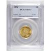 Image 1 : 1854 $3 GOLD PCGS MS-64 VERY RARE IN HIGH GRADES