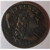 Image 1 : 1794 CAPPED LIBERTY LARGE CENT SHARP VF/XF  CLOSE TO XF LIGHTLY GRANULAR SURFACE