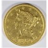 Image 1 : 1850-C $5 GOLD LIBERTY AU-58