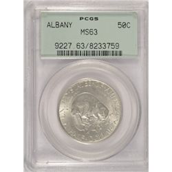 1936 ALBANY HALF DOLLAR PCGS MS63 GREEN LABEL
