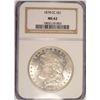 Image 1 : 1878-CC MORGAN DOLLAR NGC MS62 WHITE