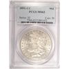 Image 1 : 1891-CC MORGAN DOLLAR PCGS MS62 WHITE