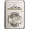 Image 1 : 1885-S MORGAN DOLLAR NGC MS61 WHITE
