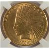 Image 2 : 1914-D $10.00 GOLD INDIAN NGC MS60 SCARCE