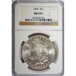 1896 MORGAN DOLLAR NGC MS-65+