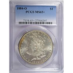 1884-O MORGAN DOLLAR PCGS MS-65+