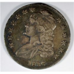 1836 LETTERED EDGE BUST HALF DOLLAR AU/BU