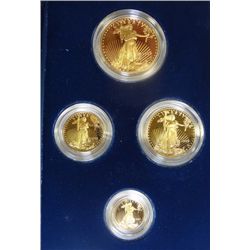 1997 4 PCS AGE PROOF SET, ORIGINAL BOX/COA, 1.85 OZ GEM PROOF