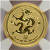 Image 2 : 2012 1/10 OZT GOLD AUSTRALIAN DRAGON NGC MS69