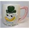 Image 1 : Vintage 1961 Walt Disney Ludwig Von Drake Cup. Pink handle, signed on bottom,