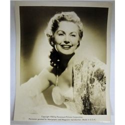 Vintage Starlet Photo, Dec. 1951, Rhonda Fleming, Paramount star 8"x10"