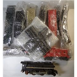 Vintage Train Set, Lionel Engine with Five cars and tracks.