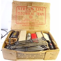 1940-1950 ERA MARX ELECTRIC TRAIN IN THE ORIGINAL BOX! 4 CARS & ENGINE.