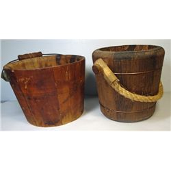 Two Vintage Buckets in Average vintage condition.