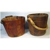 Image 1 : Two Vintage Buckets in Average vintage condition.