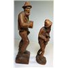Image 2 : Two Carved Wooden Figurines from Germany
