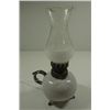 Image 2 : VINTAGE MINIATURE OIL LAMP "SILVER 25TH ANNIVERSARY"  UNKNOWN MAKER, 7" TALL
