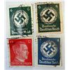Image 1 : Lot of 4 Nazi Stamps - cancelled.