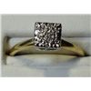 Image 1 : Vintage 14kt Yellow gold Diamond Ring, size 8.5, 1.4 dwt.