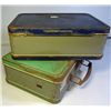 Image 1 : SET OF 2 OLD METAL LUNCH BOXES. ROUGH CONDITION