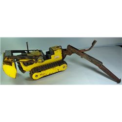 VINTAGE DIECAST TONKA BULLDOZER/BACKHOE