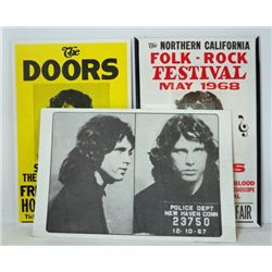 THE DOORS 1968 CONCERT POSTER "LETTERPRESS REPRINT", CONCERT POSTER