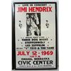 Image 4 : REPRODUCTION 1968 JIMI HENDRIX CONCERT POSTER NORMAN, OK, JIMI HENDRIX OMAHA