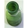 Image 3 : GREEN GLASS VASE WITH FROSTED OUTSIDE