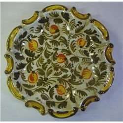 TREISEL MAN IMPORTS NEW YORK HAND PAINTED CERAMIC PLATE