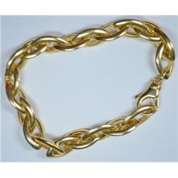 Gold Plated Sterling Silver Link Bracelet