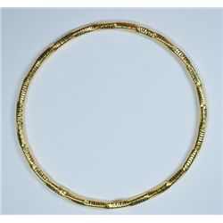 Gold Plated Sterling Silver Bangel Bracelet