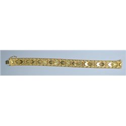 Gold Plated Fashion Sterling Silver Silver Bracelet