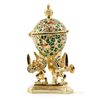Image 1 : Three Griffins Faberge Inspired Miniature Egg