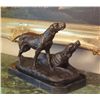 Image 2 : Regal Bronze Sculpture Hunting Dogs