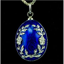 Ivy Faberge Inspired Egg Pendant