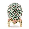 Image 1 : Rose Lattice Style Faberge Inspired Egg