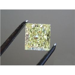 Bianco 4 Carat Canary Princess Cut Diamond