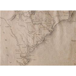 Revolutionary War Map of the Southeast US