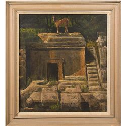 Little Horse, Oil on Panel, Framed Signed