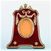 Image 1 : Red Guilloche Enamel Faberge Inspired Frame