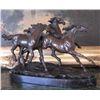 Image 1 : Beautiful Bronze Sculpture Three Running Horses