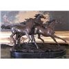 Image 2 : Beautiful Bronze Sculpture Three Running Horses