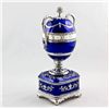 Image 1 : Blue Serpent Clock Faberge Inspired Egg