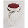 Image 1 : RUBY CORRUNDUM 24.42CTW ANTIQUE LOOKS .925 RING